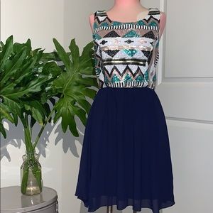 Sequin Top Boutique Dress